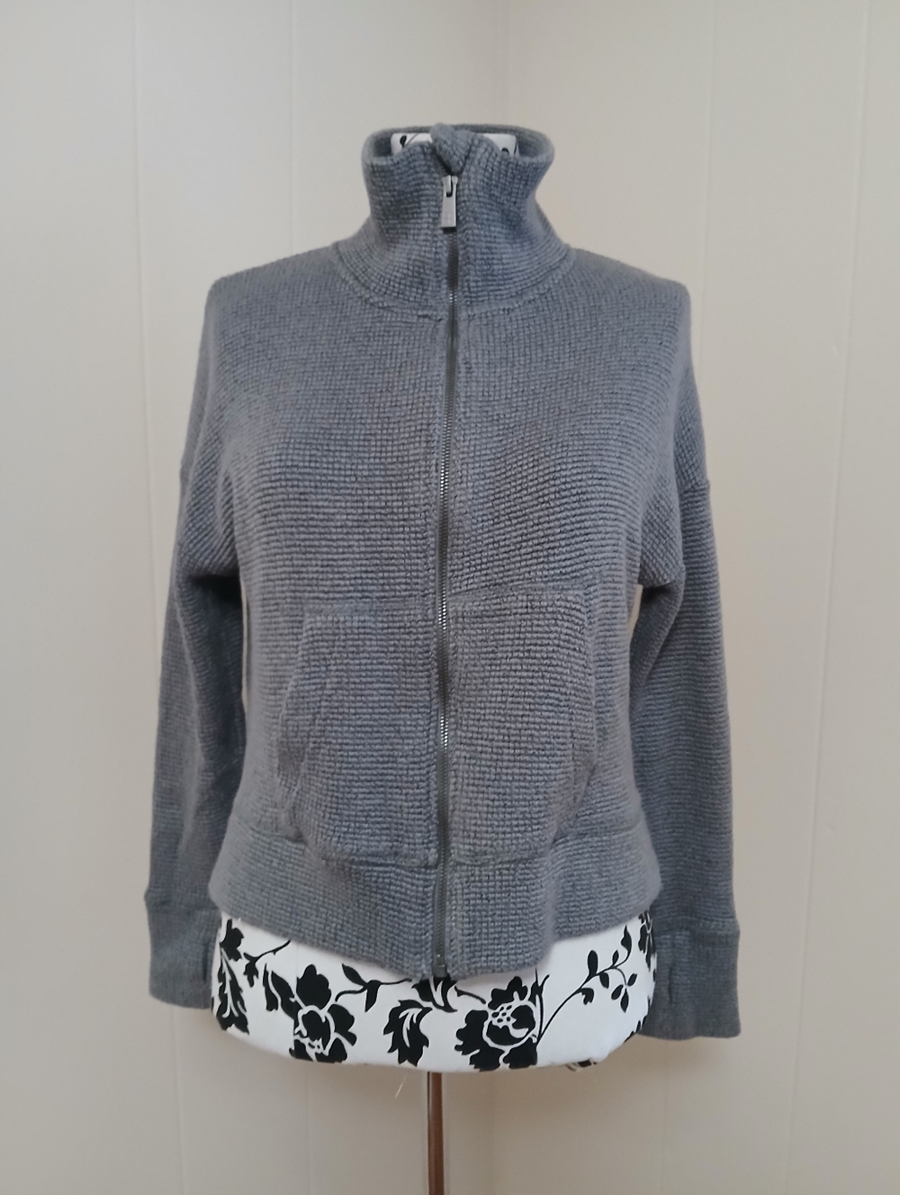 Sweaty Betty Knit Zip Cardigan - Gray